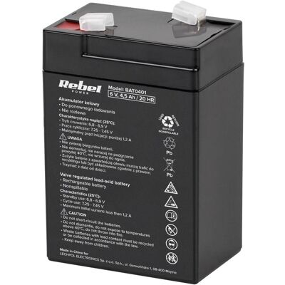 Rebel Batterie 6V 4.5Ah (1 Stk., Gerätespezifisch, 4500 mAh), Batterien + Akkus Rebel Batterie 6V 4.5Ah (1 Stk., Gerätespezifisch, 4500 mAh), Batterien + Akkus