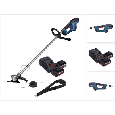 Bosch Professional, Rasentrimmer, GFR 18V-23 Professional Akku Freischneider 18 V 230 mm Brushless + 2x Akku 5,0 Ah + Ladegerä (Trimmfaden) Bosch Professional, Rasentrimmer, GFR 18V-23 Professional Akku Freischneider 18 V 230 mm Brushless + 2x Akku 5,0 Ah + Ladegerä (Trimmfaden)