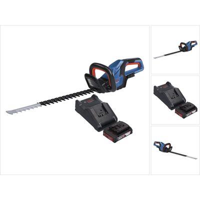 Bosch Professional, Heckenschere, GHE 18V-60 Professional Akku Heckenschere 18 V 60 cm Brushless + 1x Akku 2,0 Ah + Ladegerät (Akkubetrieb) Bosch Professional, Heckenschere, GHE 18V-60 Professional Akku Heckenschere 18 V 60 cm Brushless + 1x Akku 2,0 Ah + Ladegerät (Akkubetrieb)