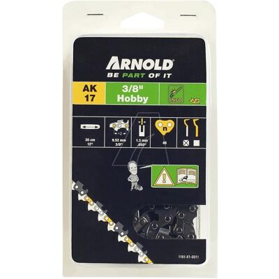 Arnold, Zubehör Gartenmaschinen, Sägekette 3/8"LP / 1,3 mm / 46 TG (Kettensäge, Sägekette) Arnold, Zubehör Gartenmaschinen, Sägekette 3/8"LP / 1,3 mm / 46 TG (Kettensäge, Sägekette)