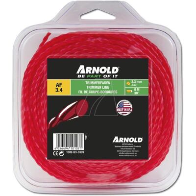 Arnold, Zubehör Gartenmaschinen, Trimmerfaden, rund, gedreht, rot, 3,3 mm, 9 m (Rasentrimmer, Trimmerfaden + Fadenspule) Arnold, Zubehör Gartenmaschinen, Trimmerfaden, rund, gedreht, rot, 3,3 mm, 9 m (Rasentrimmer, Trimmerfaden + Fadenspule)