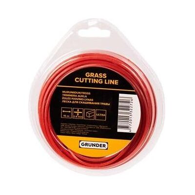 Grunder, Zubehör Gartenmaschinen, TRIMMER LINE 2.4MM 15M SQUARE ULTRA (Rasentrimmer, Trimmerfaden + Fadenspule) Grunder, Zubehör Gartenmaschinen, TRIMMER LINE 2.4MM 15M SQUARE ULTRA (Rasentrimmer, Trimmerfaden + Fadenspule)