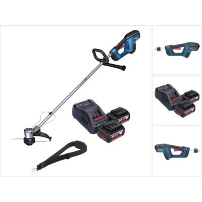 Bosch Professional, Rasentrimmer, GRT 18V-33 Professional Akku Rasentrimmer 18 V 330 mm Brushless + 2x Akku 5,0 Ah + Ladegerät (Trimmfaden) Bosch Professional, Rasentrimmer, GRT 18V-33 Professional Akku Rasentrimmer 18 V 330 mm Brushless + 2x Akku 5,0 Ah + Ladegerät (Trimmfaden)