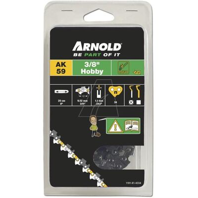 Arnold, Zubehör Gartenmaschinen, Sägekette 3/8"LP / 1,1 mm / 34 TG (Kettensäge, Sägekette) Arnold, Zubehör Gartenmaschinen, Sägekette 3/8"LP / 1,1 mm / 34 TG (Kettensäge, Sägekette)