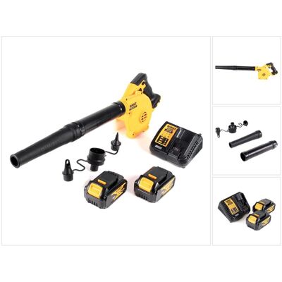 DeWalt, Laubsauger + Laubbläser, DCV 100 M2 18 V Akku Gebläse / Laubbläser + 2 x DCB 182 4,0 Ah Akku + DCB 115 Ladegerät (Akkubetrieb, Laubbläser, Werkstattgebläse) DeWalt, Laubsauger + Laubbläser, DCV 100 M2 18 V Akku Gebläse / Laubbläser + 2 x DCB 182 4,0 Ah Akku + DCB 115 Ladegerät (Akkubetrieb, Laubbläser, Werkstattgebläse)