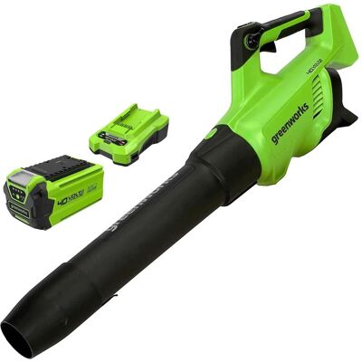 Greenworks, Laubsauger + Laubbläser, G-Max Accu Bladblazer 40 V - Met Accu en Lader (Akkubetrieb, Laubbläser) Greenworks, Laubsauger + Laubbläser, G-Max Accu Bladblazer 40 V - Met Accu en Lader (Akkubetrieb, Laubbläser)