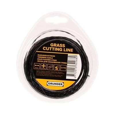 Grunder, Zubehör Gartenmaschinen, Trimmer Line 2.0mm 15m Ellips Twis Ultra (Rasentrimmer, Trimmerfaden + Fadenspule) Grunder, Zubehör Gartenmaschinen, Trimmer Line 2.0mm 15m Ellips Twis Ultra (Rasentrimmer, Trimmerfaden + Fadenspule)