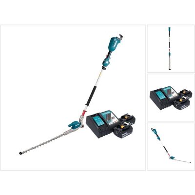 Makita, Heckenschere, DUN 500 WRT2 Akku Heckenschneider 18 V 50 cm Brushless + 2x Akku 5,0 Ah + Ladegerät (Akkubetrieb) Makita, Heckenschere, DUN 500 WRT2 Akku Heckenschneider 18 V 50 cm Brushless + 2x Akku 5,0 Ah + Ladegerät (Akkubetrieb)