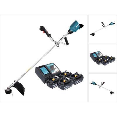 Makita, Rasentrimmer, DUR 369 ARF4 Akku Freischneider 36 V ( 2x 18 V ) 43 cm Brushless + 4x Akku 3,0 Ah + Ladegerà Makita, Rasentrimmer, DUR 369 ARF4 Akku Freischneider 36 V ( 2x 18 V ) 43 cm Brushless + 4x Akku 3,0 Ah + LadegerÃ
