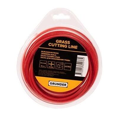 Grunder, Zubehör Gartenmaschinen, TRIMMER LINE 3.0MM 15M SQUARE ULTRA (Rasentrimmer, Trimmerfaden + Fadenspule) Grunder, Zubehör Gartenmaschinen, TRIMMER LINE 3.0MM 15M SQUARE ULTRA (Rasentrimmer, Trimmerfaden + Fadenspule)