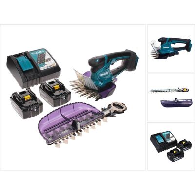 Makita, Heckenschere, DUM 604 RTX Akku Grasschere 18 V mit Gras- und Strauchscherblatt + 2x Akku 5,0 Ah + (Akkubetrieb) Makita, Heckenschere, DUM 604 RTX Akku Grasschere 18 V mit Gras- und Strauchscherblatt + 2x Akku 5,0 Ah + (Akkubetrieb)