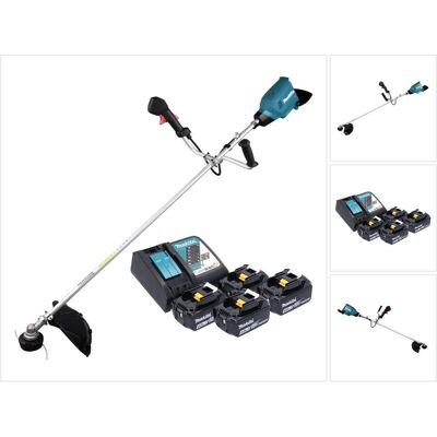 Makita, Rasentrimmer, DUR 369 ARM4 Akku Freischneider 36 V ( 2x 18 V ) 43 cm Brushless + 4x Akku 4,0 Ah + Ladegerà Makita, Rasentrimmer, DUR 369 ARM4 Akku Freischneider 36 V ( 2x 18 V ) 43 cm Brushless + 4x Akku 4,0 Ah + LadegerÃ