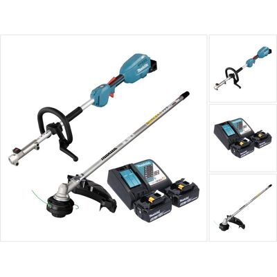 Makita, Rasentrimmer, DUX 18 RT2X1 Akku Multifunktionsantrieb 18 V Brushless + 2x Akku 5,0 Ah + Ladegerät (Trimmfaden) Makita, Rasentrimmer, DUX 18 RT2X1 Akku Multifunktionsantrieb 18 V Brushless + 2x Akku 5,0 Ah + Ladegerät (Trimmfaden)