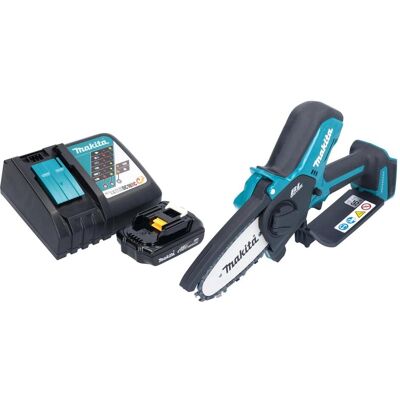 Makita, Kettensäge, DUC 101 RY01 Akku Astsäge 18 V 10 cm Brushless + 1x Akku 1,5 Ah + Ladegerät (Akku Kettensäge) Makita, Kettensäge, DUC 101 RY01 Akku Astsäge 18 V 10 cm Brushless + 1x Akku 1,5 Ah + Ladegerät (Akku Kettensäge)
