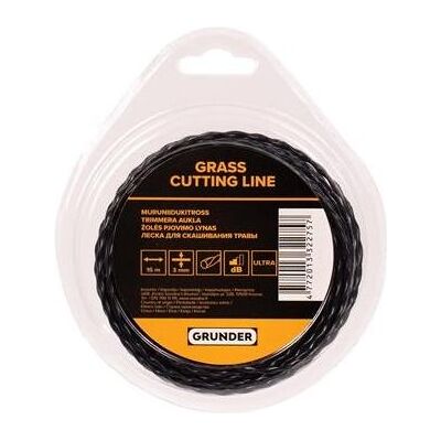 Grunder, Zubehör Gartenmaschinen, Trimmer Line 3.0mm 15m Ellips Twis Ultra (Rasentrimmer, Trimmerfaden + Fadenspule) Grunder, Zubehör Gartenmaschinen, Trimmer Line 3.0mm 15m Ellips Twis Ultra (Rasentrimmer, Trimmerfaden + Fadenspule)