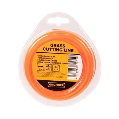 Grunder, Zubehör Gartenmaschinen, TRIMMER LINE 2.0MM 15M SQUARE ECO (Rasentrimmer, Trimmerfaden + Fadenspule) Grunder, Zubehör Gartenmaschinen, TRIMMER LINE 2.0MM 15M SQUARE ECO (Rasentrimmer, Trimmerfaden + Fadenspule)