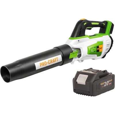 Procraft, Laubsauger + Laubbläser, PB20 Akku Laubbläser 20 V TURBO + 1x Akku 4,0 Ah - ohne Ladegerät (Akkubetrieb, Laubbläser) Procraft, Laubsauger + Laubbläser, PB20 Akku Laubbläser 20 V TURBO + 1x Akku 4,0 Ah - ohne Ladegerät (Akkubetrieb, Laubbläser)