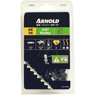 Arnold, Zubehör Gartenmaschinen, Sägekette 3/8"LP / 1,1 mm / 45 TG (Kettensäge) Arnold, Zubehör Gartenmaschinen, Sägekette 3/8"LP / 1,1 mm / 45 TG (Kettensäge)