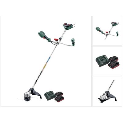 Metabo, Rasentrimmer, FSB 36-18 LTX BL 40 Akku Freischneider 36 V ( 2x 18 V ) Zweihandgriff Brushless + 2x Akku 4 (Trimmfaden) Metabo, Rasentrimmer, FSB 36-18 LTX BL 40 Akku Freischneider 36 V ( 2x 18 V ) Zweihandgriff Brushless + 2x Akku 4 (Trimmfaden)