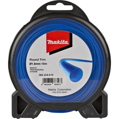 Makita, Zubehör Gartenmaschinen, Zubehör 369224618 Schneiddraht 1,6x15m Rund (Rasentrimmer, Trimmerfaden + Fadenspule) Makita, Zubehör Gartenmaschinen, Zubehör 369224618 Schneiddraht 1,6x15m Rund (Rasentrimmer, Trimmerfaden + Fadenspule)
