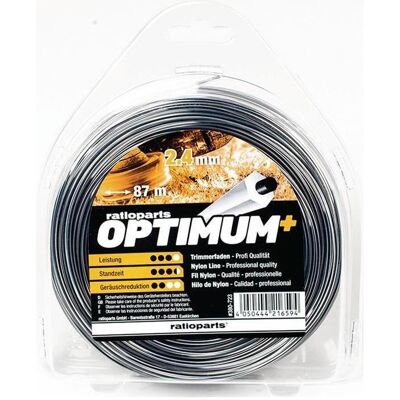 Ratioparts, Zubehör Gartenmaschinen, Nylonfaden Optimum (Rasentrimmer, Trimmerfaden + Fadenspule) Ratioparts, Zubehör Gartenmaschinen, Nylonfaden Optimum (Rasentrimmer, Trimmerfaden + Fadenspule)