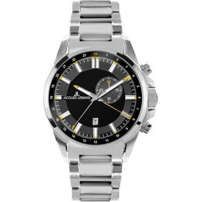 Jacques Lemans, Armbanduhr, Liverpool, (Analoguhr, 44 mm) Jacques Lemans, Armbanduhr, Liverpool, (Analoguhr, 44 mm)
