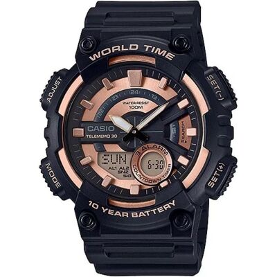 Casio Armbanduhr, AEQ-110W-1A3VDF, Pink, Schwarz, (Sportuhr, 47 mm) Casio Armbanduhr, AEQ-110W-1A3VDF, Pink, Schwarz, (Sportuhr, 47 mm)