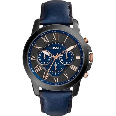 Fossil, Armbanduhr, Grant, Mehrfarbig, (Analoguhr, Chronograph, 44 mm) Fossil, Armbanduhr, Grant, Mehrfarbig, (Analoguhr, Chronograph, 44 mm)