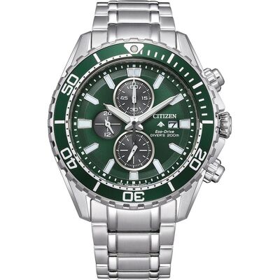 Citizen Armbanduhr, CA0820-50X Eco-Drive Promaster Herren Chronograph 45mm 20ATM, Grün, (Chronograph, 45 mm) Citizen Armbanduhr, CA0820-50X Eco-Drive Promaster Herren Chronograph 45mm 20ATM, Grün, (Chronograph, 45 mm)