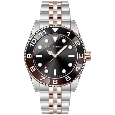 Roccobarocco, Armbanduhr, Rocco Barocco RB.4886M-04M Herrenuhr, Schwarz, (Analoguhr, 40 mm) Roccobarocco, Armbanduhr, Rocco Barocco RB.4886M-04M Herrenuhr, Schwarz, (Analoguhr, 40 mm)