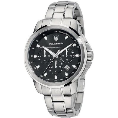 Maserati, Armbanduhr, Successo, Silber, (Analoguhr, Chronograph, 44 mm) Maserati, Armbanduhr, Successo, Silber, (Analoguhr, Chronograph, 44 mm)