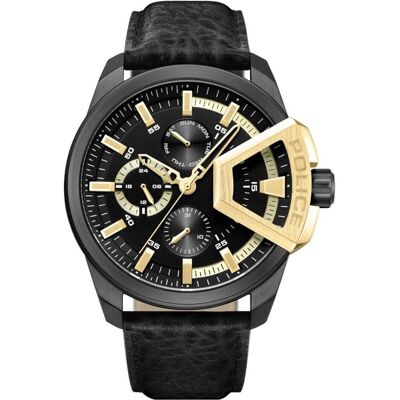 Police, Armbanduhr, Underlined, Schwarz, (Analoguhr, 46 mm) Police, Armbanduhr, Underlined, Schwarz, (Analoguhr, 46 mm)