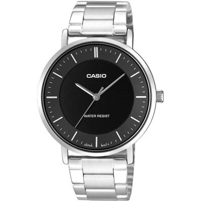 Casio Armbanduhr, Herrenuhr MTP-VT04D-1EDF + Box, Silber, Schwarz, (40 mm) Casio Armbanduhr, Herrenuhr MTP-VT04D-1EDF + Box, Silber, Schwarz, (40 mm)