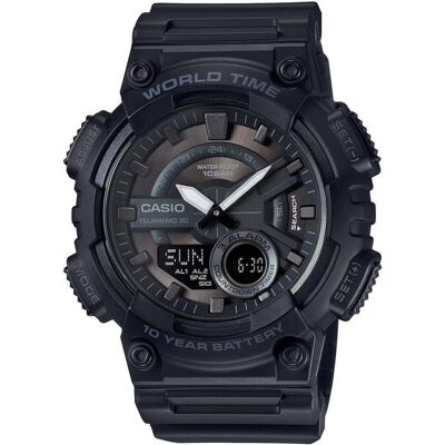 Casio Armbanduhr, Enticer MTP-VD01D-1EV, Schwarz, (48 mm) Casio Armbanduhr, Enticer MTP-VD01D-1EV, Schwarz, (48 mm)