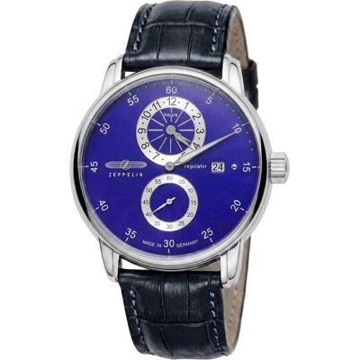 Zeppelin, Armbanduhr, 86263 Herrenuhr New Captain's Line Automatik 42mm 5ATM, Blau, Silber, (Analoguhr) Zeppelin, Armbanduhr, 86263 Herrenuhr New Captain's Line Automatik 42mm 5ATM, Blau, Silber, (Analoguhr)