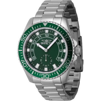 Invicta, Armbanduhr, Pro Diver, Grün, Silber, (Analoguhr, 44 mm) Invicta, Armbanduhr, Pro Diver, Grün, Silber, (Analoguhr, 44 mm)
