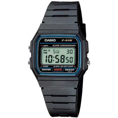 Casio Armbanduhr, F-91W-1YEG, Schwarz, (Digitaluhr, 33.20 mm) Casio Armbanduhr, F-91W-1YEG, Schwarz, (Digitaluhr, 33.20 mm)