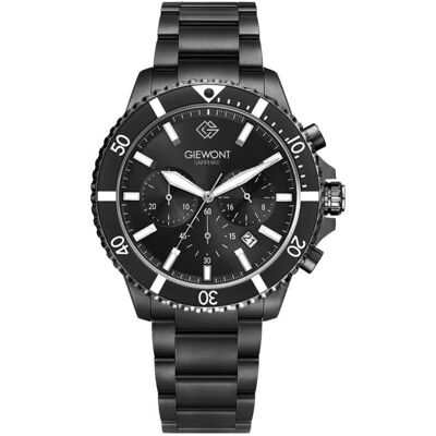Giewont, Armbanduhr, Zegarek Zegarek Męski Chronograph Sapphire Czarny GW3970-B4, Weiss, Schwarz, Silber, (Analoguhr, Chronograph) Giewont, Armbanduhr, Zegarek Zegarek Męski Chronograph Sapphire Czarny GW3970-B4, Weiss, Schwarz, Silber, (Analoguhr, Chronograph)
