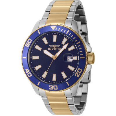 Invicta, Armbanduhr, Pro Diver - 46071, Gold, Blau, Silber, (Analoguhr, 45 mm) Invicta, Armbanduhr, Pro Diver - 46071, Gold, Blau, Silber, (Analoguhr, 45 mm)