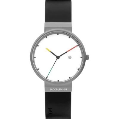 Jacob, Armbanduhr, Herren Uhr Analog Quarz 32020797 One Size - Schwarz, Silber, (Analoguhr, 35 mm) Jacob, Armbanduhr, Herren Uhr Analog Quarz 32020797 One Size - Schwarz, Silber, (Analoguhr, 35 mm)