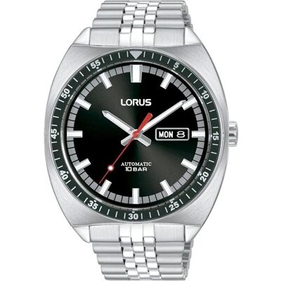Lorus, Armbanduhr, Herrenuhr RL439BX9 Schwarz Silberfarben, Schwarz, Silber, (Analoguhr) Lorus, Armbanduhr, Herrenuhr RL439BX9 Schwarz Silberfarben, Schwarz, Silber, (Analoguhr)