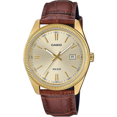 Casio Armbanduhr, MTP-1302PGL-9AVEF, Gold, Transparent, Braun, (Analoguhr, 38.50 mm) Casio Armbanduhr, MTP-1302PGL-9AVEF, Gold, Transparent, Braun, (Analoguhr, 38.50 mm)