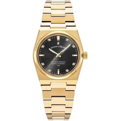 Jacques du Manoir, Armbanduhr, Analoog dameshorloge met roestvrijstalen armband in goud, Gold, (Analoguhr, Swiss Made, 31 mm) Jacques du Manoir, Armbanduhr, Analoog dameshorloge met roestvrijstalen armband in goud, Gold, (Analoguhr, Swiss Made, 31 mm)