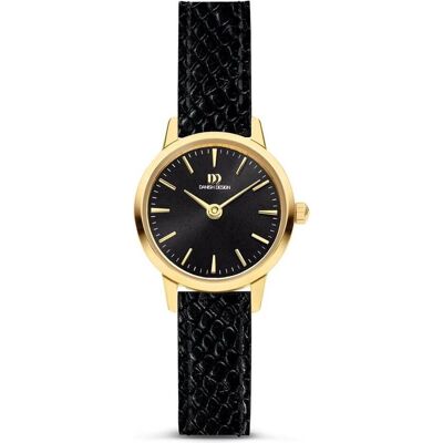 Danish, Armbanduhr, Dänisches Design Akilia Mini Gold Black IV11Q1268, Schwarz, Gold, (Analoguhr, 22 mm) Danish, Armbanduhr, Dänisches Design Akilia Mini Gold Black IV11Q1268, Schwarz, Gold, (Analoguhr, 22 mm)