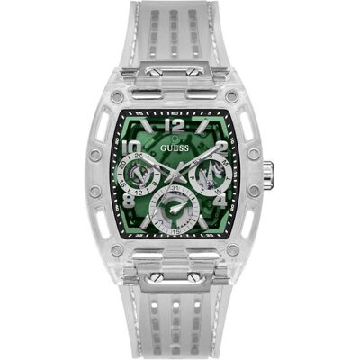 Guess Armbanduhr, Laikrodis Watches GENTS GW0499G8, Transparent, Mehrfarbig, Grün, Weiss, Rosa, (Chronograph, 49 mm) Guess Armbanduhr, Laikrodis Watches GENTS GW0499G8, Transparent, Mehrfarbig, Grün, Weiss, Rosa, (Chronograph, 49 mm)