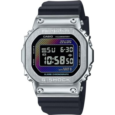 Casio Armbanduhr, GM-5600RW-1ER Herrenuhr G-Shock G-Steel 43mm 20ATM, Schwarz, Silber, (43 mm) Casio Armbanduhr, GM-5600RW-1ER Herrenuhr G-Shock G-Steel 43mm 20ATM, Schwarz, Silber, (43 mm)