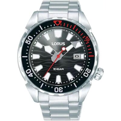 Lorus, Armbanduhr, RH945RX9, Schwarz, Silber, (Analoguhr, 41 mm) Lorus, Armbanduhr, RH945RX9, Schwarz, Silber, (Analoguhr, 41 mm)