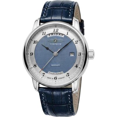 Zeppelin, Armbanduhr, 85623, Blau, Silber, (Analoguhr, Chronograph, 40 mm) Zeppelin, Armbanduhr, 85623, Blau, Silber, (Analoguhr, Chronograph, 40 mm)
