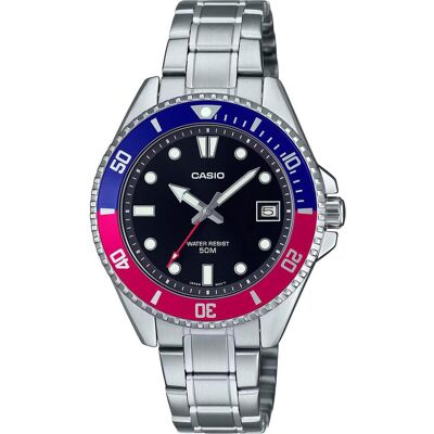 Casio Armbanduhr, Collection - MDV-10D-1A3, Schwarz, Silber, (Analoguhr, 38.50 mm) Casio Armbanduhr, Collection - MDV-10D-1A3, Schwarz, Silber, (Analoguhr, 38.50 mm)