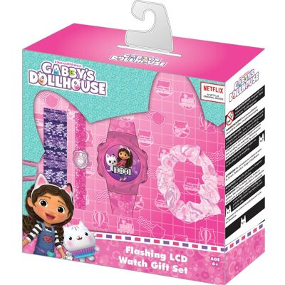 Accutime, Armbanduhr, Armbanduhr Set Gabby's Dollhouse mit Accessoires, Kinder LCD-Uhr mit digitaler Anzeige, bli, Blau, Violett, (Digitaluhr) Accutime, Armbanduhr, Armbanduhr Set Gabby's Dollhouse mit Accessoires, Kinder LCD-Uhr mit digitaler Anzeige, bli, Blau, Violett, (Digitaluhr)